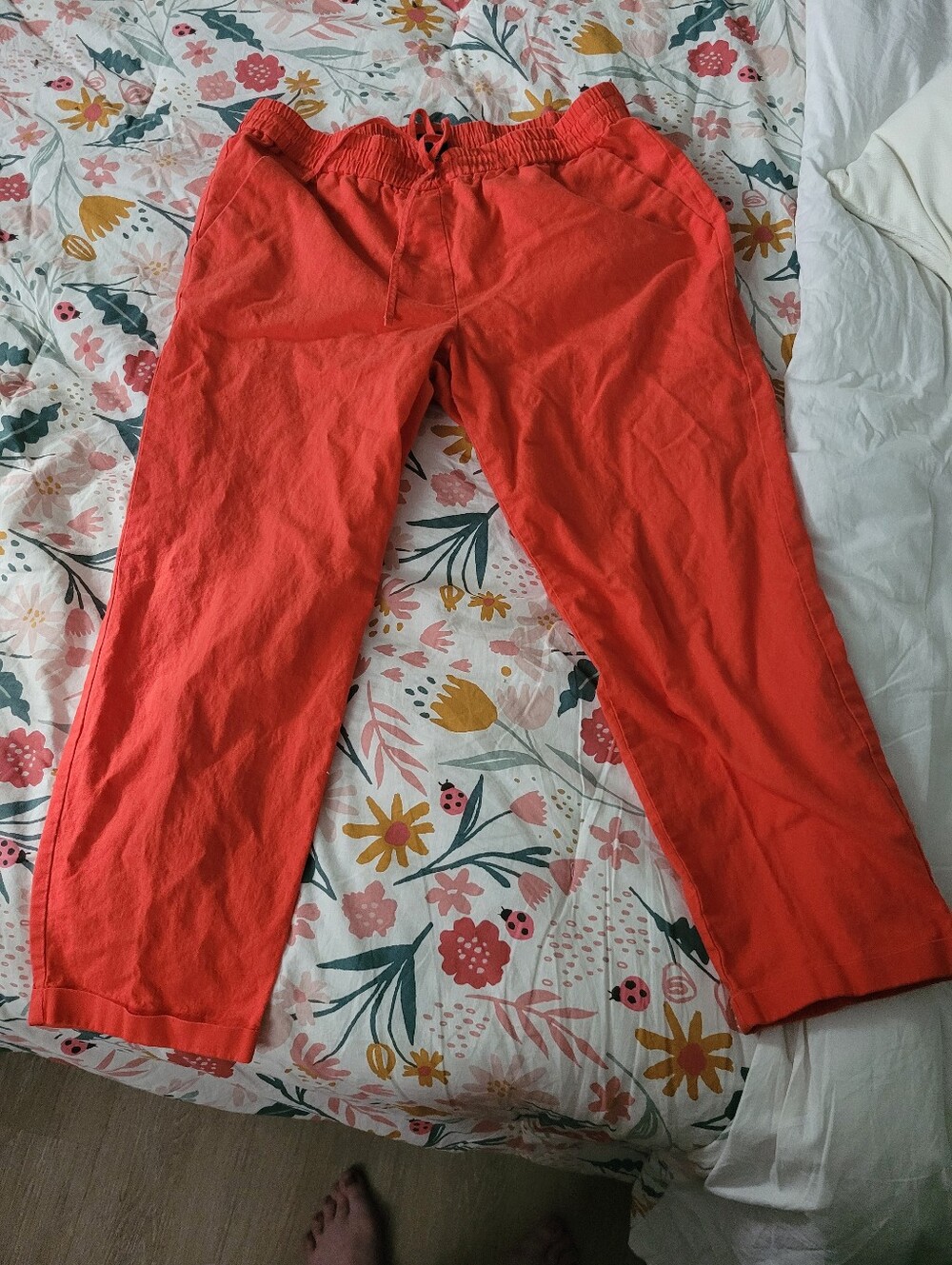 J. Crew Coral Reddy Orange  Drawstring Joggers